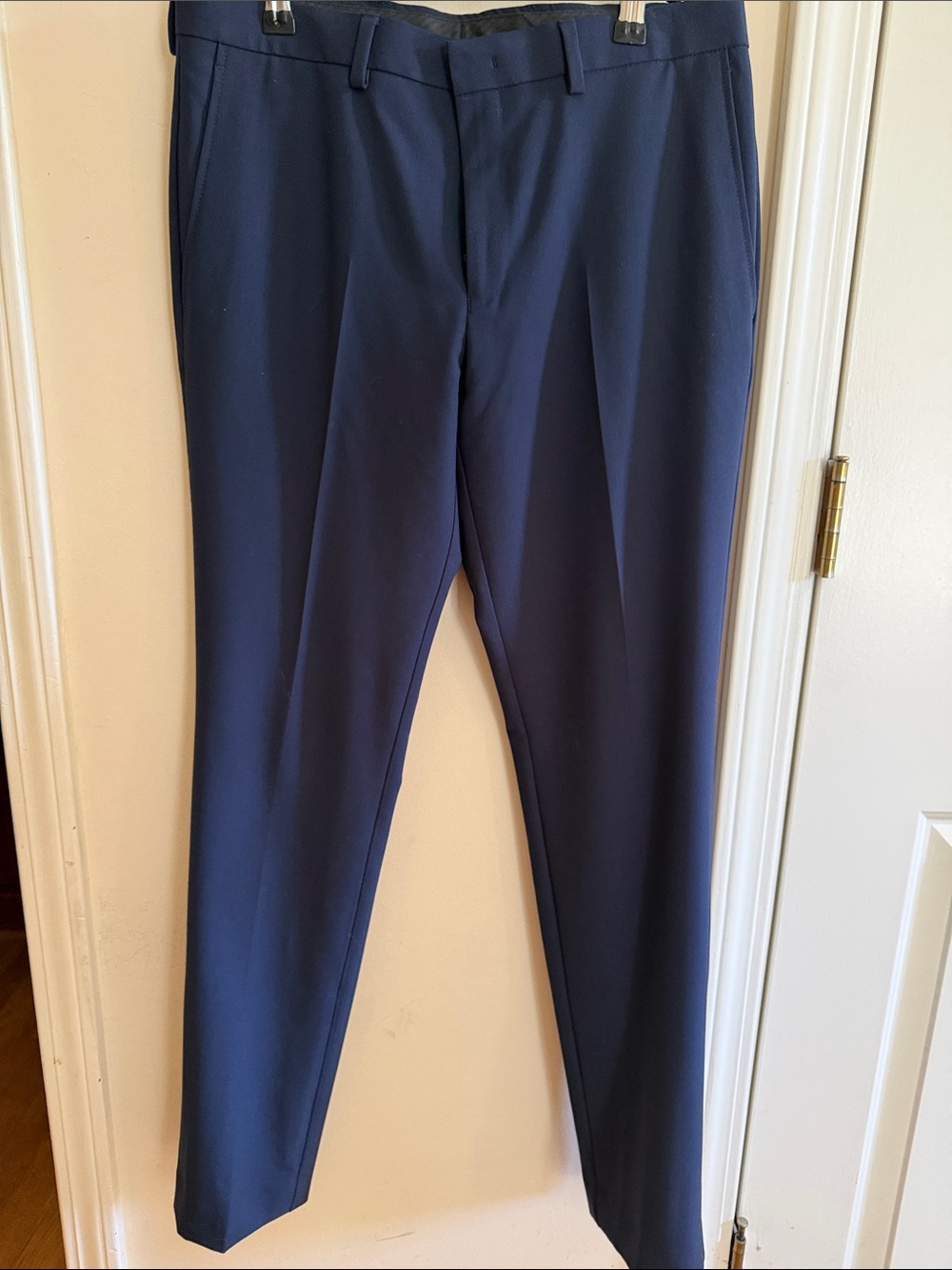 Reaction Kenneth Cole Navy Men's Dress Pants - Classic Slim Fit